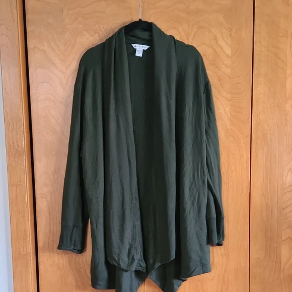 Athleta Olive Green Pranayama Restore Wrap Size 1X - Picture 4 of 10